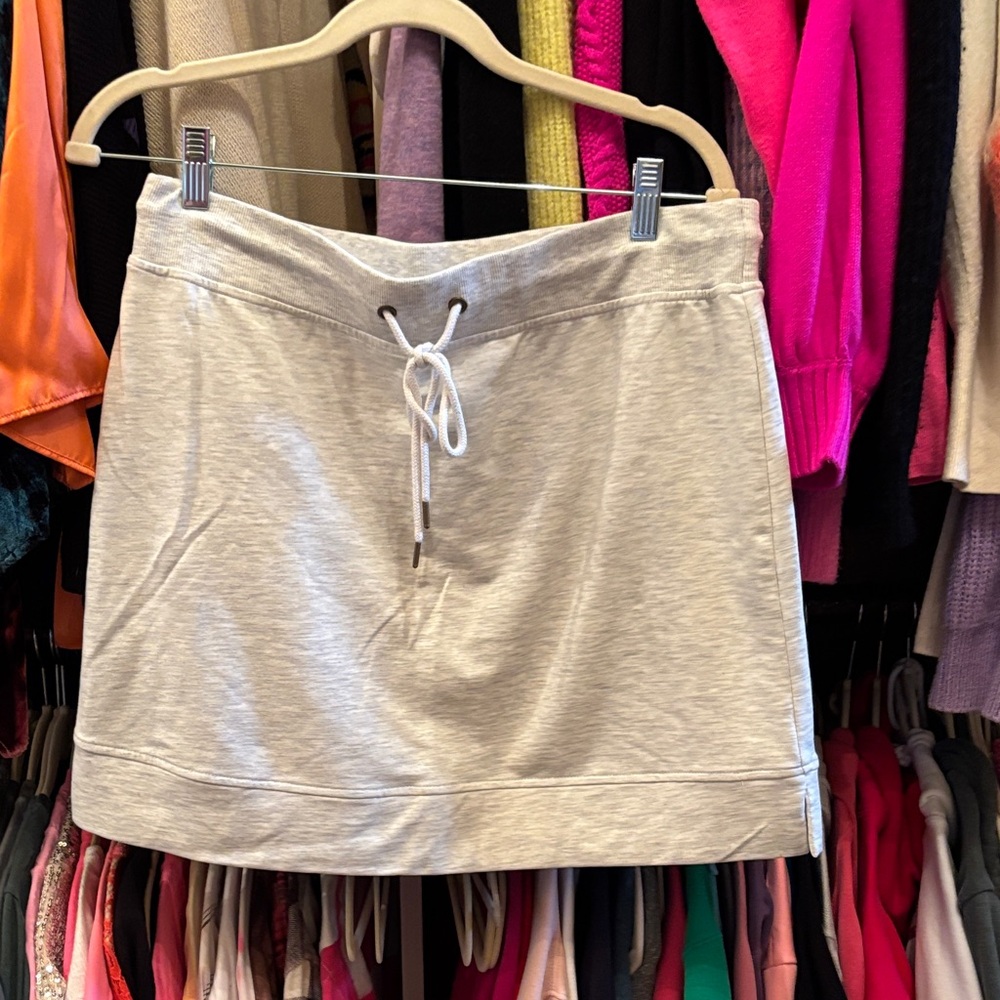 Sundays Light Gray Casual Skirt